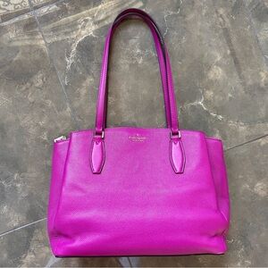 Kate Spade ♠️ WKRU6948 Monet large triple compartment tote WKRU6948 in bajarose